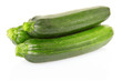 Zucchini or courgette on white, clipping path included Zucchini or courgette on white, clipping path included