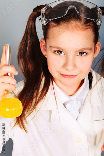 Photo: girl in lab girl in lab