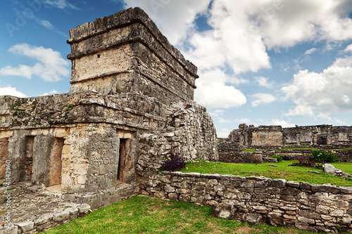 Photo: Archaeological ruins of Tulum in Mexico Archaeological ruins of Tulum in Mexico