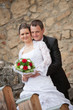 young wedding couple