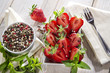 pepper and strawberry