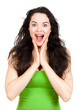Happy surprised woman