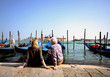 Typical scene of Venice City in Italy