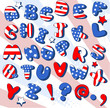Patriotic Cartoon font Patriotic Cartoon font