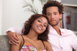 Couple sitting together