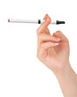 Hand with electronic cigarette