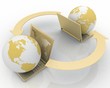 Internet Concept of global business