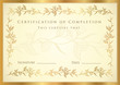 Certificate of completion template. Diploma
