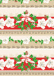 Noel classique poinsettia et ruban