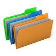 Three folders
