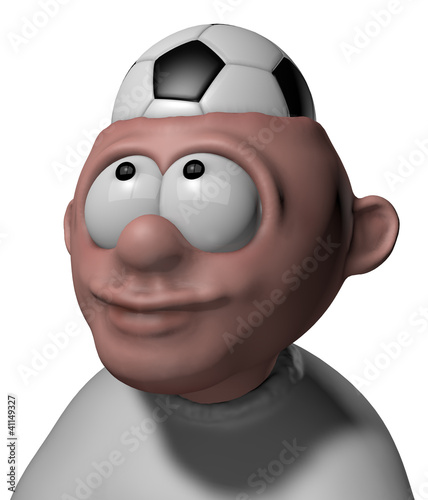 Illustration: soccer head soccer head