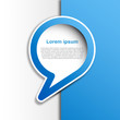 Cover speech in blue # Vector