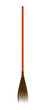 Wooden realistic broom