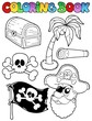Coloring book with pirate topic 7