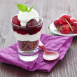 frisches Kirschdessert