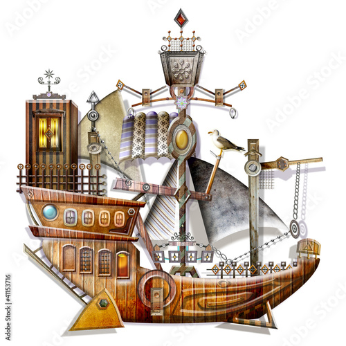 Illustration: Old ship Old ship