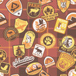 Outdoor adventure seamless pattern