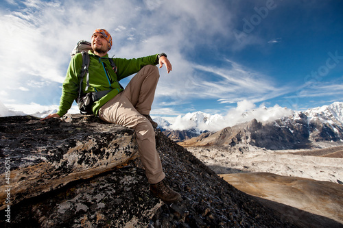 Foto: Hiking in Himalaya mountains Hiking in Himalaya mountains