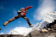 Hiking in Himalaya mountains