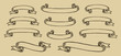Vektor: Vintage ribbons set Vintage ribbons set