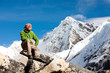 Hiking in Himalaya mountains