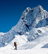 Hiking in Himalaya mountains