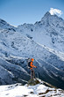 Hiking in Himalaya mountains