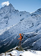 Hiking in Himalaya mountains