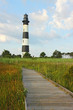 The Bodie Island lighthouse on the Outer Banks of North Carolina