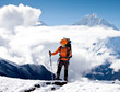 Hiking in Himalaya mountains