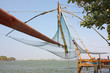 chinese fishing net of cochin in Kerala state india