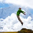 Hiking in Himalaya mountains