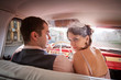 Pretty couple in the vintage car