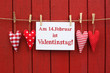 Am 14. Februar ist Valentinstag