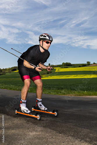 Photo: roller skiing roller skiing