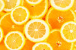 Healthy food background. Lemon and orange. Healthy food background. Lemon and orange.