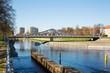 New bridge over Vltava river in Ceske Budejovice,Czech Republic New bridge over Vltava river in Ceske Budejovice,Czech Republic