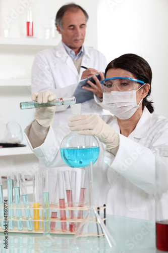 Photo: Laboratory technicians Laboratory technicians