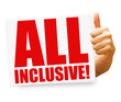 All inclusive! Button, Icon