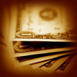 canvas print picture - American dollars