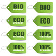 Vektor: Green Eco tags Green Eco tags