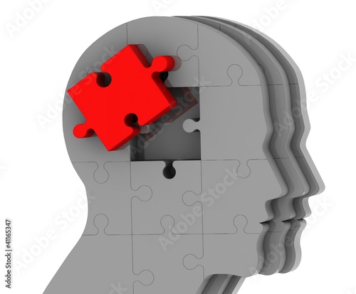 Illustration: head idea head idea