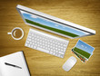 stock photography workstation
