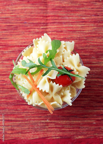 Photo: Bowl of bowtie pasta Bowl of bowtie pasta
