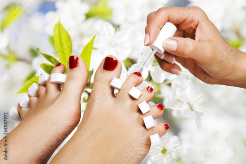 Photo: Pedicure in the spa salon in the garden Pedicure in the spa salon in the garden