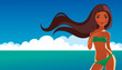 Girl at sea