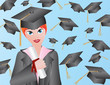 Female Graduation Illustration Female Graduation Illustration