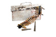 Machine-gun tape with cartridges of times  Second World War on a