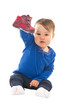 Baby with shoe isolated on white Baby with shoe isolated on white