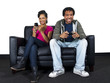 Photo: man ignoring girlfriend while playing video games man ignoring girlfriend while playing video games